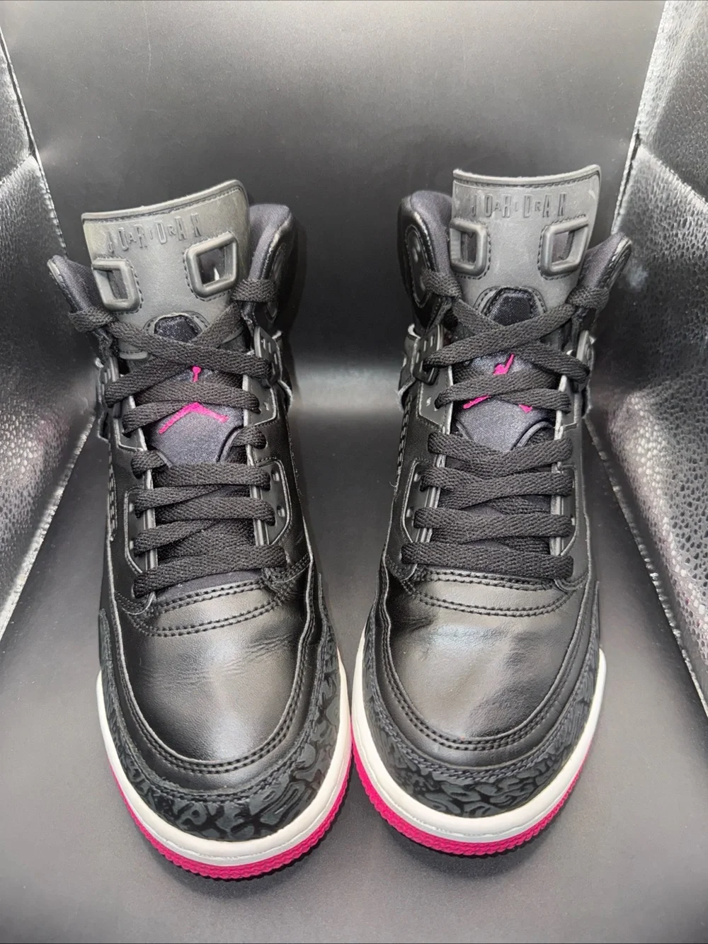 Size 8Y - Air Jordan Spizike GS Deadly Pink, 535712-029, Clean, No Box, Good